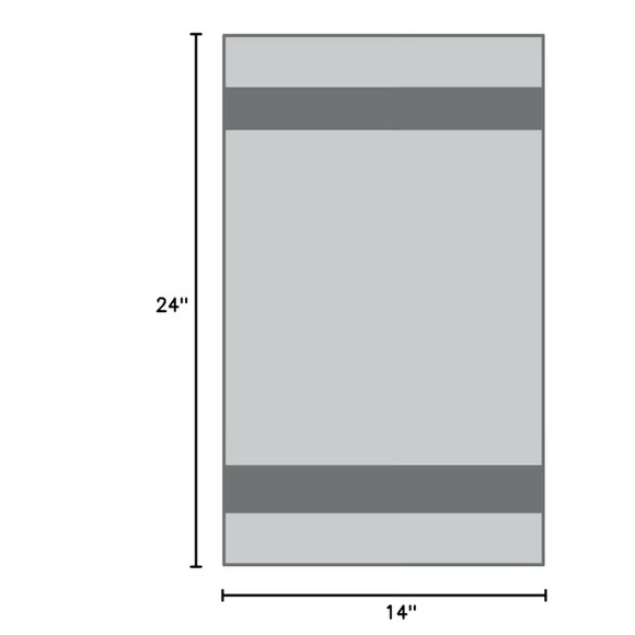 NEW Set 8 Kitchen Towels Salt Earth Cotton Blue White Herringbone - Picture 2 of 8